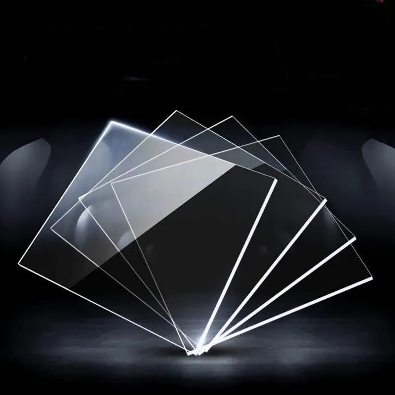 200x200mm plexiglass clear acrylic board, organic plastic sheet, 1mm, 3mm and 8mm glass methacrylate