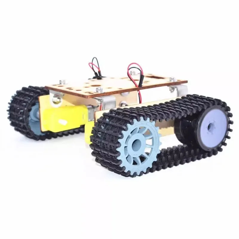Alloy Robotic DIY Car Chassis DIY Car Robot With TT Motor Set 1 Layer RC Tank Chassis Building Block Motor 3-9v Crawler Smart