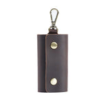 100 % Genuine leather   Multi-function Key Bag High Quality Crazy Horse leather Key Pouch Unisex Leather Business Gift