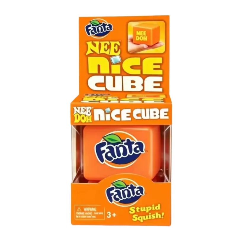 Cute NeeDOH Squishy Cube Fidget Toy, Effective Stress Relief Gadget for Children and Adults