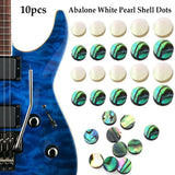 Parts White Colourful Guitar Fretboard Fingerboard Pearl Shell Dots Punctuation Point Abalone Dots Abalone Inlay Dots
