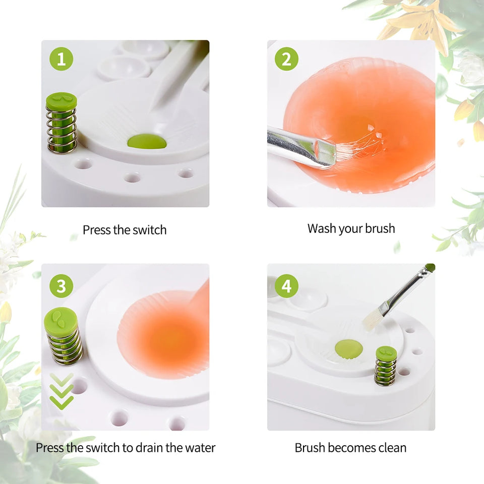 Brush Cleaner Recirculating Washer Gouache Cleaning Tools Painting Tools Kids Painting Pigment Cleaner