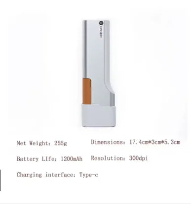 Coffee Latte Inkjet Printer Handheld EVEBOT Printpen Print Size 26*1000 MM DIY Custom Printing With Auxiliary Ruler for Cafes