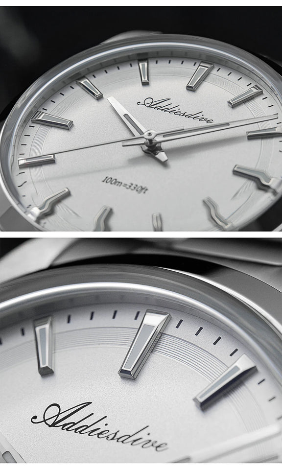 ADDIESDIVE AD2066 Men's Luxury Watch 10Bar Waterproof BGW9 Super Luminous 316L Stainless Steel reloj hombre VH31 Quartz Watches