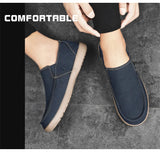 Fashion Men's Sneakers Canvas Breathable Men's Walking Driving Shoes Comfortable Outdoor Men Flats Casual Shoes Tenis Masculino