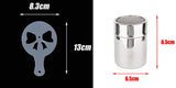 1pc Stainless Steel Chocolate Shaker Cocoa Flour Coffee Sifter Or 16Pcs Coffee Stencils Template Strew Pad Duster Spray Tools