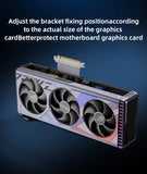 LDPCSJ PCIE 3.0 4.0 x16 Universal Vertical GPU Holder Kit Riser ATX Matx Case VGA Graphics Card Steering Bracket Support