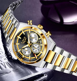 LIGE Top Luxury Man Quartz Watch Waterproof Luminous Date Chronograph Watches For Men Stainless Steel Fashion Men's Watch Reloj