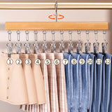 Closet Organizer With 10/12 Clips, Space Saving Hanging Closet Organizer, Space-Saving Hat Scarf Clothespins