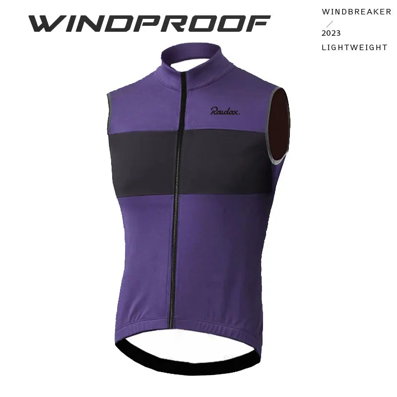 2025 RAUDAX New Cycling Sweatshirt Summer Windproof Lightweight Sleeveless Men's Mountain Bike Tops Racing Gilet Ropa Ciclismo