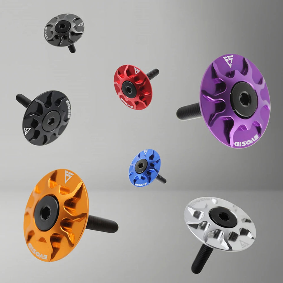 MTB Road Bike Stem Headset Top Cap Cover Aluminium Alloy Bike Headset Cover for Fork Head Tube Cycling Accessories