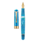 Asvine P20 Piston Filling Fountain Pen Acrylic Beautiful Patterns M/F/EF Nib with Golden Clip Office School Supplies Stationery