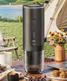 Electric Espresso Coffee Machine for Car & Home Camping Portable Coffee Maker Capsule Powder Travel 2-in-1 Wireless Coffee Maker