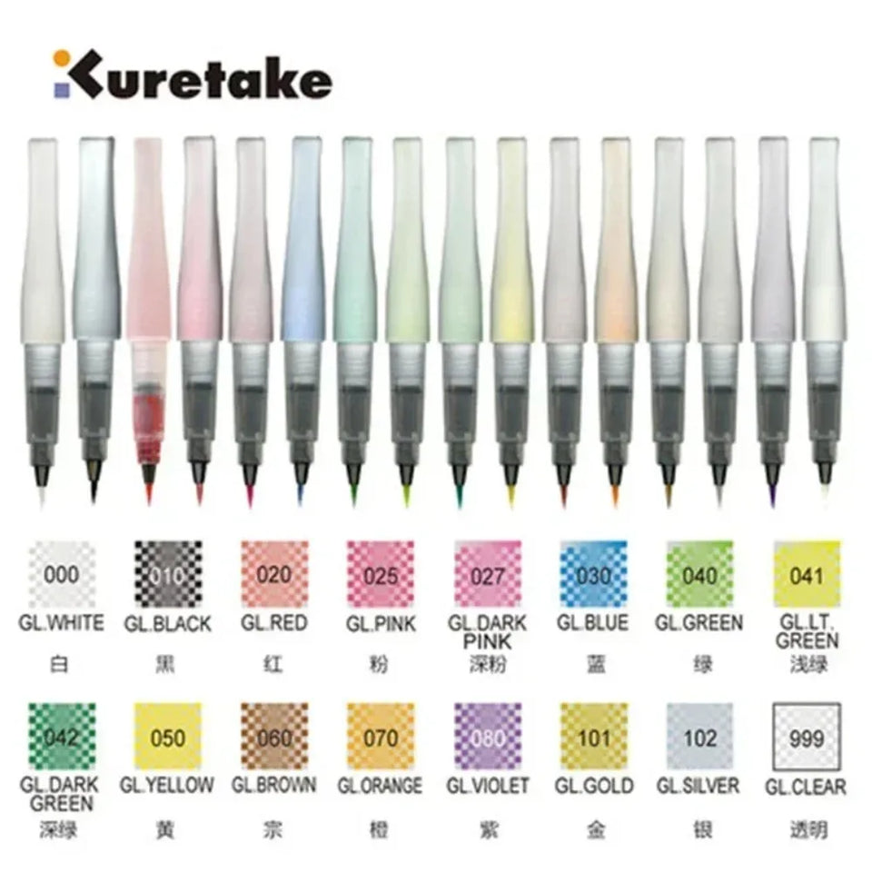 1PC ZIG Kuretake Wink of Stella Bling Brush Pen Multicolor Shiny Watercolor Flashing Powder Soft Glitter Pens MS-56 Marker