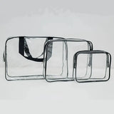 1/3Pcs Set Transparent Toiletry Bags Large Capacity Bag Travel Organizer Storage Pouch Makeup Cosmetics Bag Multifunction