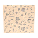 50Pcs Greaseproof Paper Bag, Kraft Paper Bag Food Wrapping Bag Disposable Packaging Baking Paper Plate Mat Kitchen Accessories