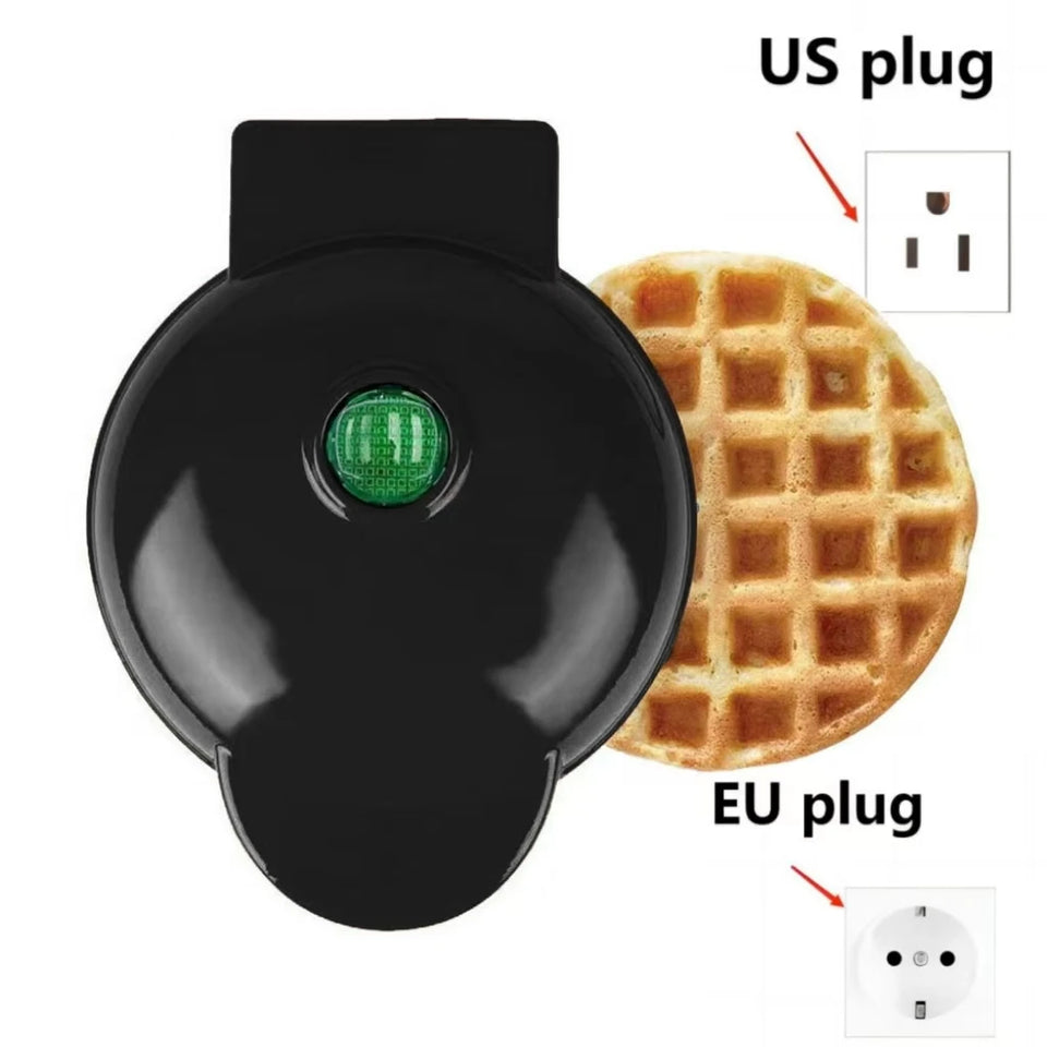 Fully Automatic Multifunctional Mini Waffle Maker, Home Quick Breakfast Machine, Sandwich Cake Baking Tray, And Pancake Maker
