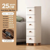 Narrow Space Storage Cabinet Drawer Style Kitchen Bathroom Multi-layer Organizer Shelf Wall Mounted Rectangular Plastic Storage