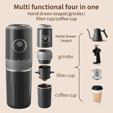 3-in-1 Capsule Coffee Maker Portable Espresso Coffee Machine for Car & Home Camping Coffee Maker Type-c Rechargeable Automatic