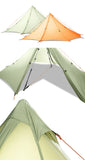 Knot Hufu1 Outdoor Camping Pyramind Tent Lightweight 20D Double Silicone Hiking Traveling Backpack 1P-2P Octagonal Tent