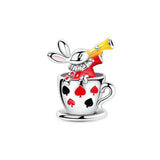 Red Series 925 Sterling Silver Koi Firecracker Dragon Heart Mushroom Coffee Machine Charm Fit DIY Bracelet Necklace Niche Gifts