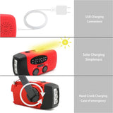 STONEGO Emergency Radio Solar Power Hand Crank Radio Global Receiver High Quality LED Torch Reading Light SOS Alarm 2000mAh