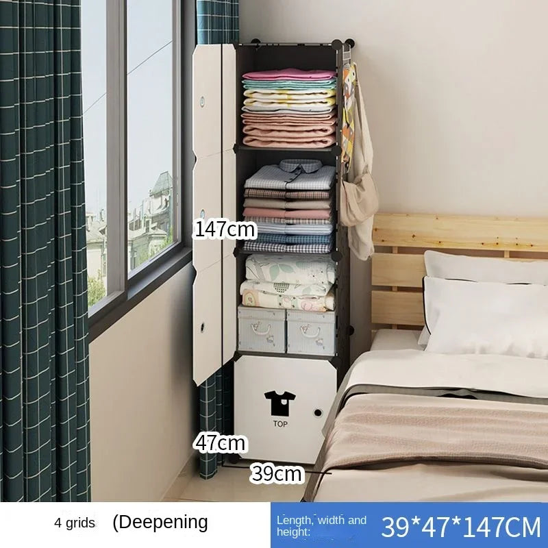 Clothes Folding Cabinets Locker Dustproof Foldable Simplicity Children Wardrobe Bedroom Furniture Organizador De Zapatos