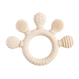 1PC Baby Silicone Teether Toys BPA Free Silicone Finger Ring Pacifier Chain Soothing Teething Toys For Newborn Teething Gifts