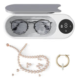 Ultrasonic Jewelry Cleaner Machine Multifunctional Glasses Cleaner Portable Cleaning Machine USB Rechargeable for Ring Necklaces