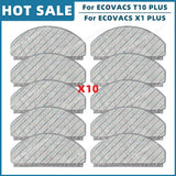 Compatible For ECOVACS T10 PLUS / X1 PLUS Replacement Spare Parts Accessories Main Side Brush Hepa Filter Mop Cloth Dust Bag