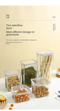 Sealed Jars For Kitchen Storage Box Grain Coffee Bean Sealed Tanks Large Capacity Moisture proof Transparent Seasoning Jar Set