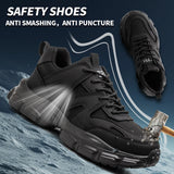 Men Work Safety Shoes Anti-puncture Working Sneakers Male Indestructible Work Shoes Men Boots Lightweight Men Shoes Safety Boots