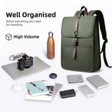 HK Men's Fashion 15.6" Laptop Backpack Waterproof Work Backpacks Teenage Student Charging Travel Shoulder Bag Women's Backpack
