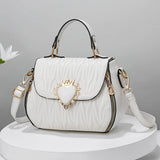Women's Bag Fashion Lock Shoulder Square Women Handbags Casual Simple Handheld Diagonal Straddle Bag Shopping Messenger Bag