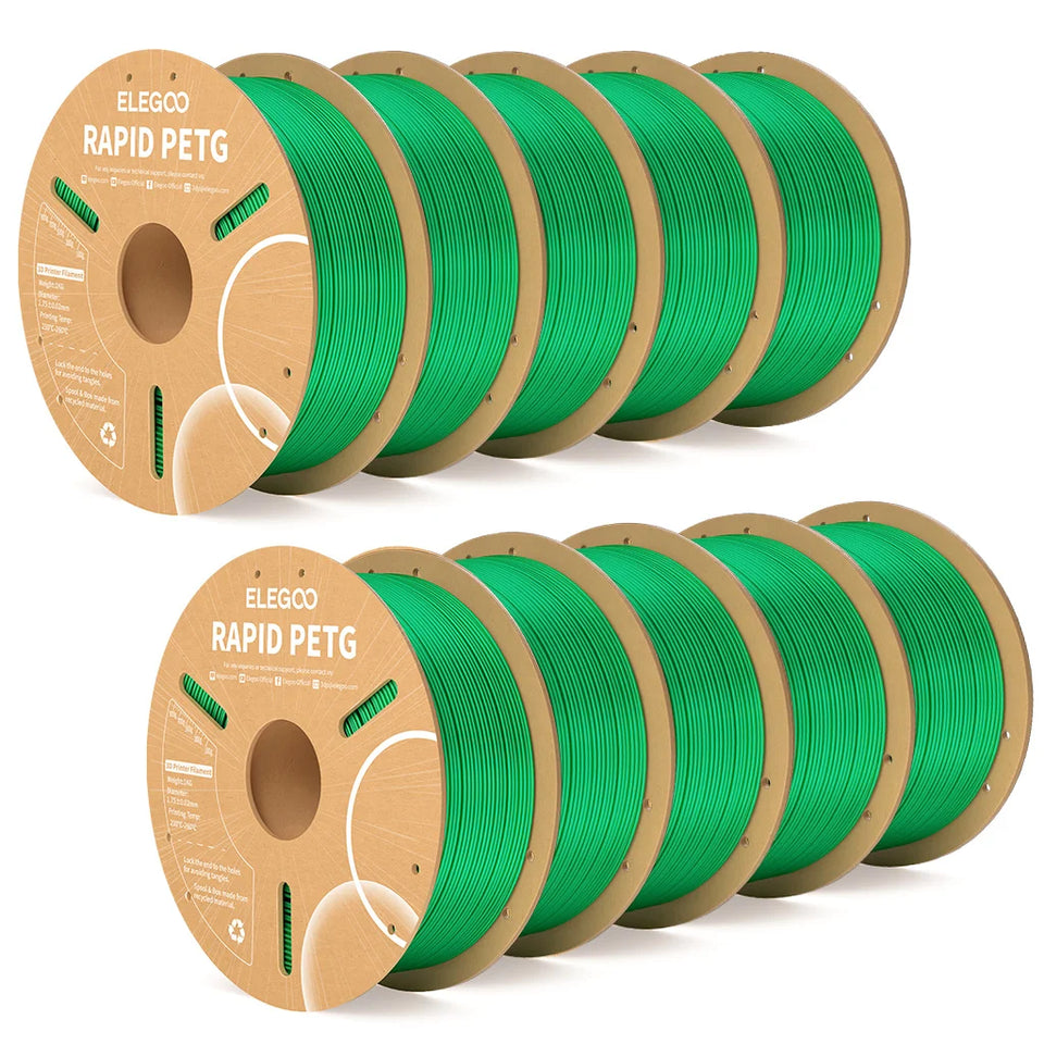 ELEGOO Rapid PETG Filament 1.75mm 1KG,High Speed 30-600mm/s 3D Printer Filament 1kg Fits for Most FDM 3D Printers