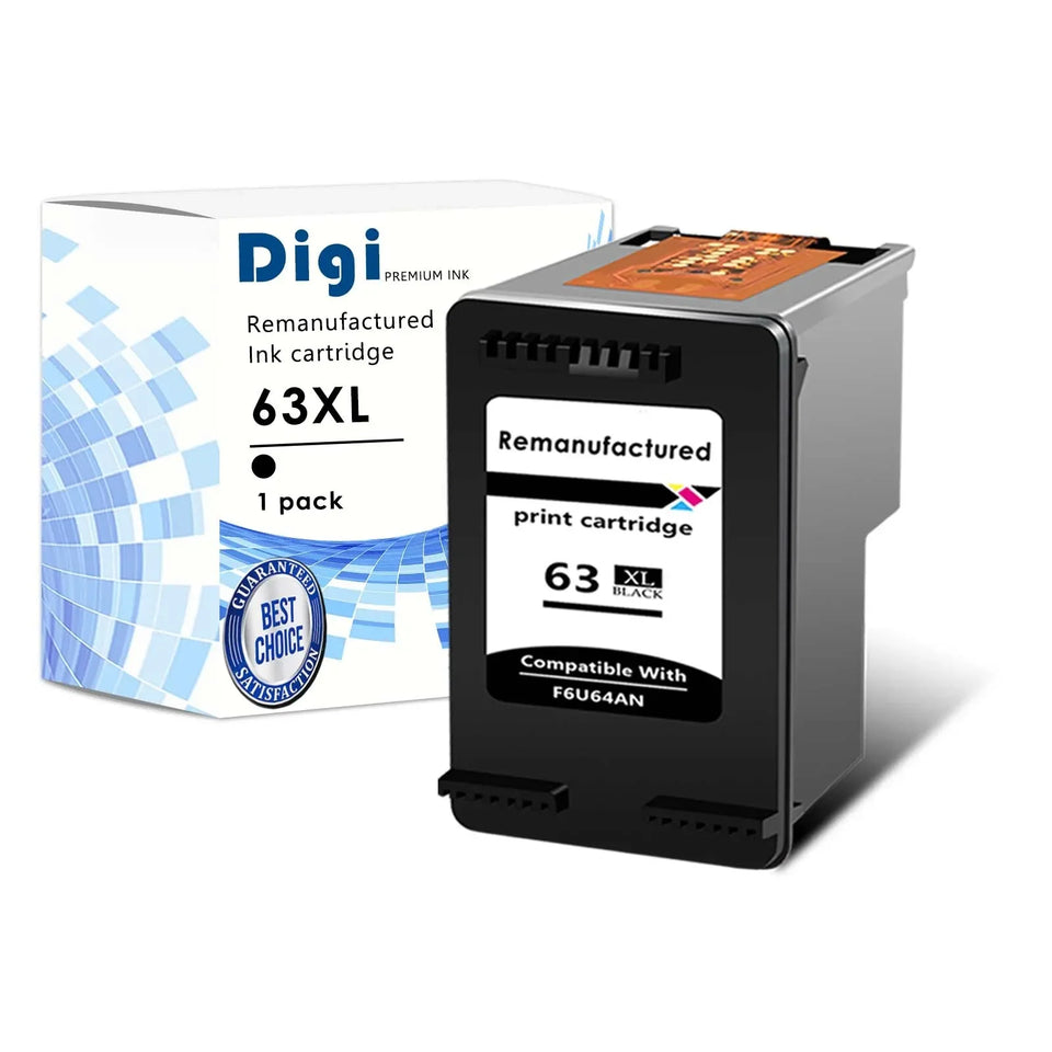 Greencycle 63XL F6U64AN Black Color Ink Cartridge For HP Officejet 3830 3831 3832 4650 All-in-One Printer