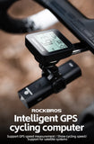 ROCKBROS Bike Computer GPS Speedometer Road Bike MTB IPX6 Waterproof Wireless Stopwatch Cycling Odometer Bicycle Accessories