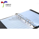 Electronic components sample book, chip ic resistor capacitor inductor book/package, component sample book, empty book