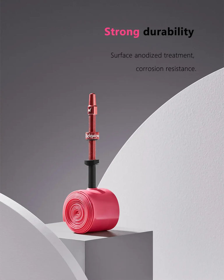 RideNow Metal Nozzle Tpu Inner Tube Removable Valve Cores External Thread Tube 700Cx18-32C/32-47C Road Bike &Gravel Presta Valve