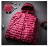 2023 New Arrivals Men's Fashion Hooded Puffer Jackets Autumn Winter Keep Warm White Duck Down Casual Men Down Coat