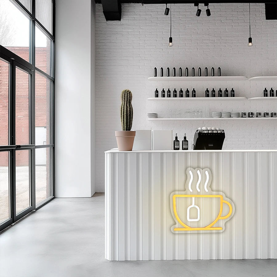 Coffee Led Neon Sign, Coffee Super Bright Sign, Usb Connection Powered, Suitable For Coffee Shop Front Desk Business Art Decor.