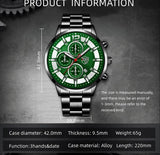 Fashion Men Stainless Steel Watch Luxury Calendar Quartz Wrist Watch Mens Business Watches for Man Luminous Clock
