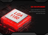 MACHINIST H97M PRO Motherboard Support  LGA 1150 Intel Core I3 I5 I7 E3 CPU DDR3 RAM SATA3.0 USB3.0 NVME NGFF M.2 M-ATX