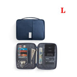 Women Multi-Function Waterproof Travel Passport Holder Cover Case Pink Bags Family Document Organizer Travel Accessories Bag