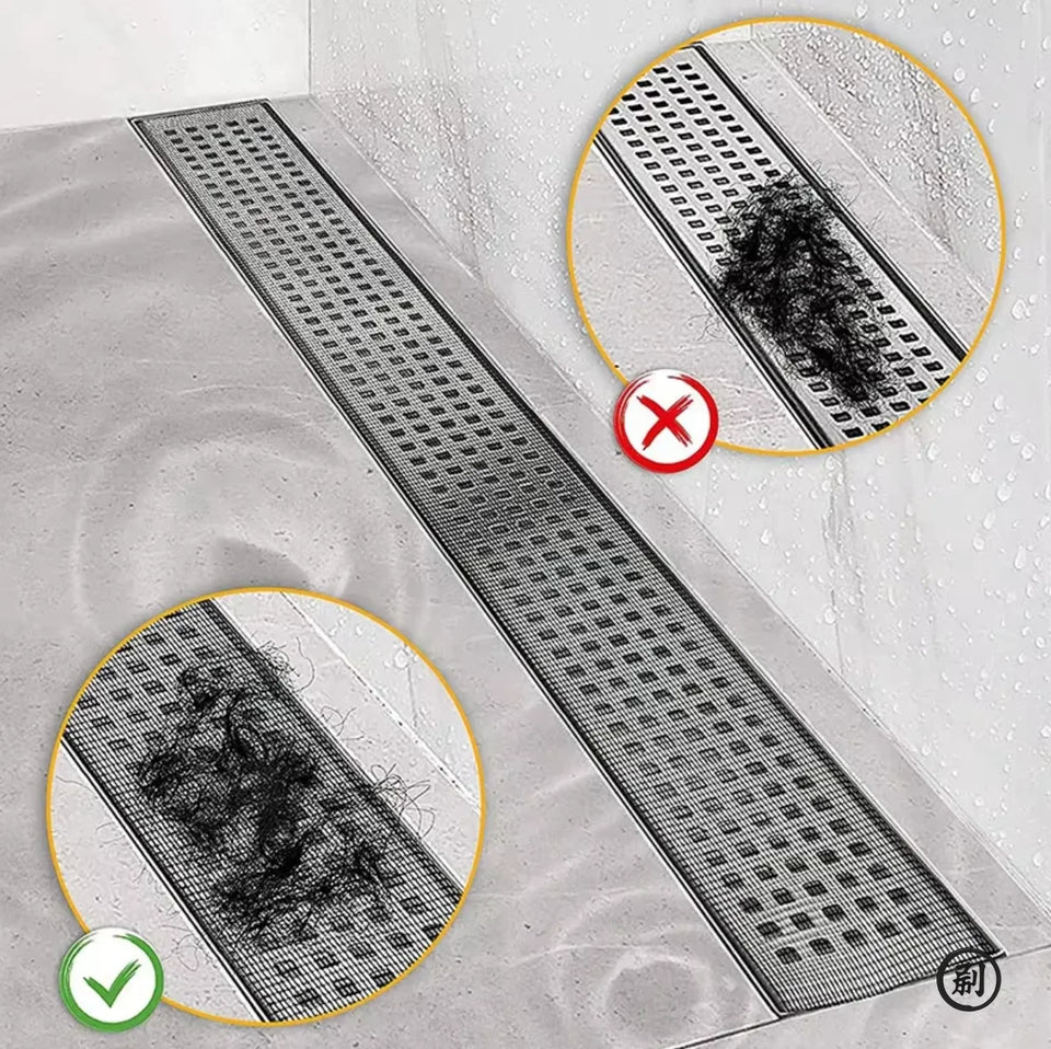 7cm 5-15M Cutable Shower Drain Hair Catcher Self-Adhesive Floor Drain Stickers Disposable Mesh Sink Strainer Filter For Bathroom