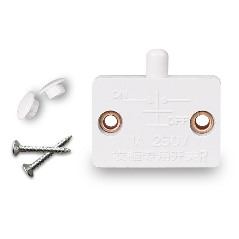 1set  Household Automatic Reset Switch Closet Cabinet Light   Door Control  Wardrobe