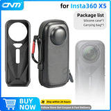 Accessories Set for Insta360 X3 X4 X5 Lens Guard Screen Protector Storage Bag Silicone Case Lens Cap Protective Frame Insta 360