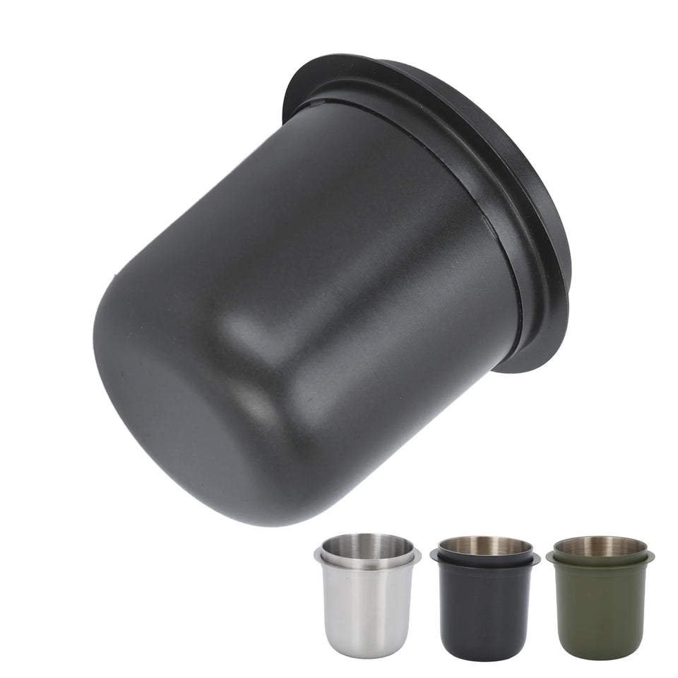 Coffee Dosing Cup 150ml 58mm Stainless Steel Coffee Dosing Cup Powder Feeder Part for Espresso Machine Coffeeware Accessories