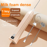 Electric Wireless Egg Beater Mini Coffee Mixer Handheld USB Charging Automatic Whipping Of Egg Whites Cream Home Baking