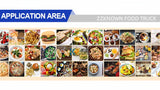 Food Trailer Mobile Fast Food Trailer Flower Shop Ice Cream Cart Juice Coffee Kiosk Fully Equipped